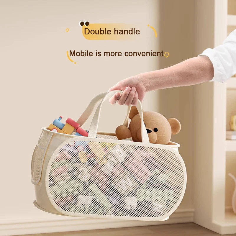 Children's Toys Storage Basket Storage Box Sub Block Plush Toy Large capacity Household Multifunctional Laundry Basket Organizer