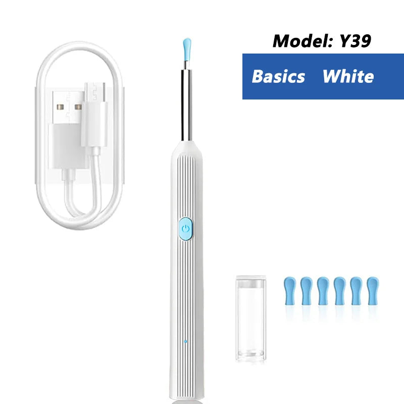 Visual Ear Wax Cleaner with Camera Safe Earwax Removal Endoscope with 5M Camera Luminous Otoscope Ear Cleaning Tools Ear Care