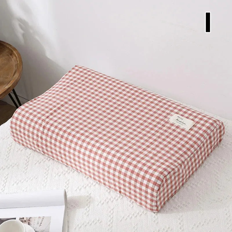 30x50cm Cotton Latex Pillowcase For Home Bedroom Sleeping Washable Memory Pillow Cover